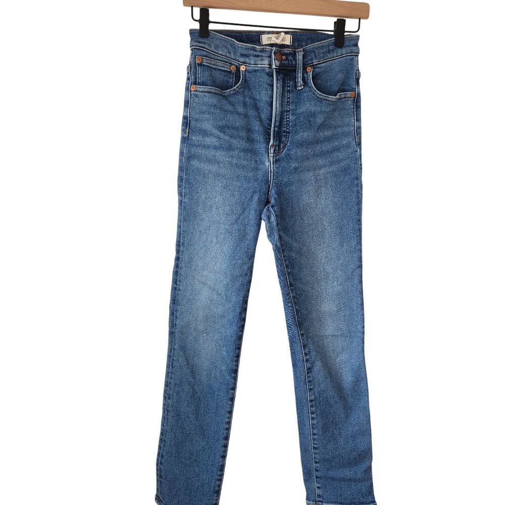 Madewell Perfect Vintage Jeans Medium Wash Stretch Straight Women's 26